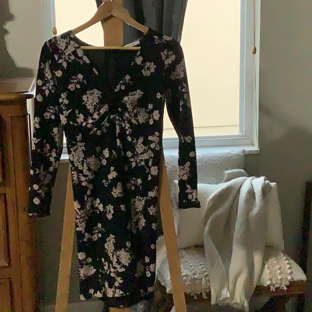 Floral Black Dress - Picture 2 of 4